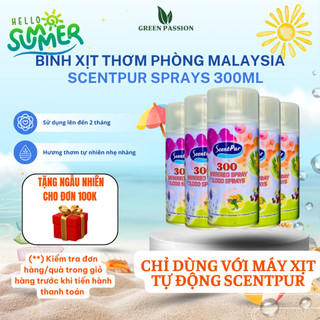 [ LƯU Ý CHỈ VỪA VỚI MÁY SCENTPUR]Combo 5 bình xịt phòng ScentPur 300ml giúp khử mùi ẩm, với hương thơm dịu nhẹ tươi mát