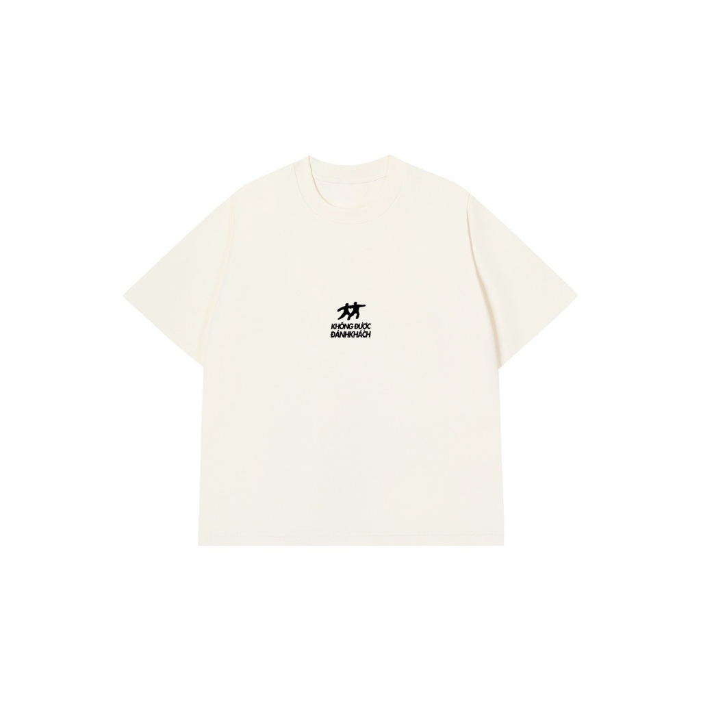 Áo Vớ Vẩn Vui Tươi REDLABEL Áo Thun KHÔNG ĐƯỢC ĐÁNH KHÁCH Cotton 100% Oversize Nam Nữ TS90