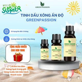 Tinh dầu Green Passion chiết xuất thiên nhiên giúp thơm phòng, thanh lọc không khí 5ml/10ml/30ml