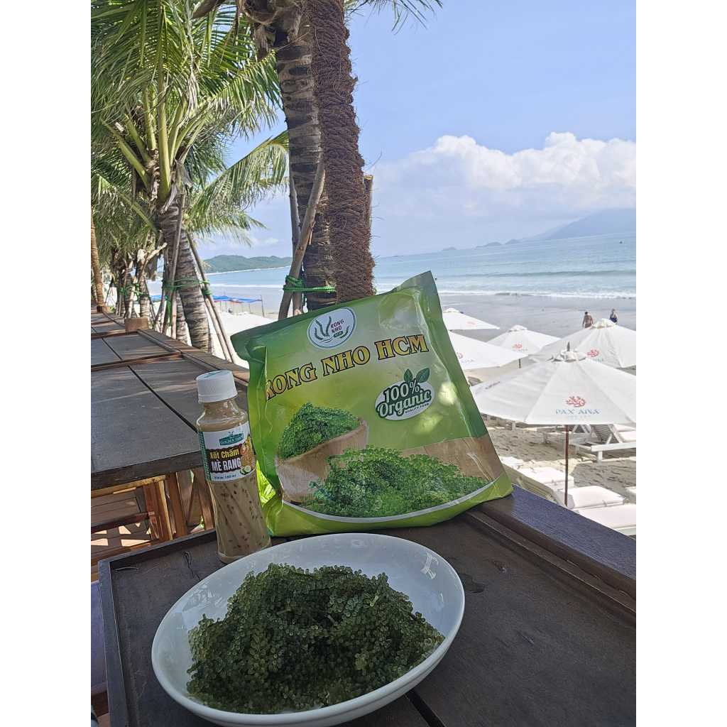 Rong nho tách nước -  Rong Nho HCM ( 1kg có 10 gói nhỏ 100gr )