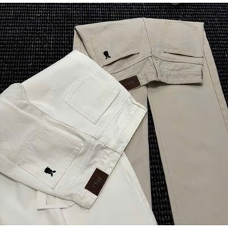 Quần jean kaki ống ống rộng thêu Thỏ ,cạp lưng cao vải mềm M69
