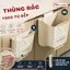 Thùng Rác Treo Tủ Bếp Gấp Gọn 10L, Treo Cửa Tủ, Có Ngăn Đựng Túi, Thông Minh Tiện Lợi, Tiết Kiệm Diện Tích