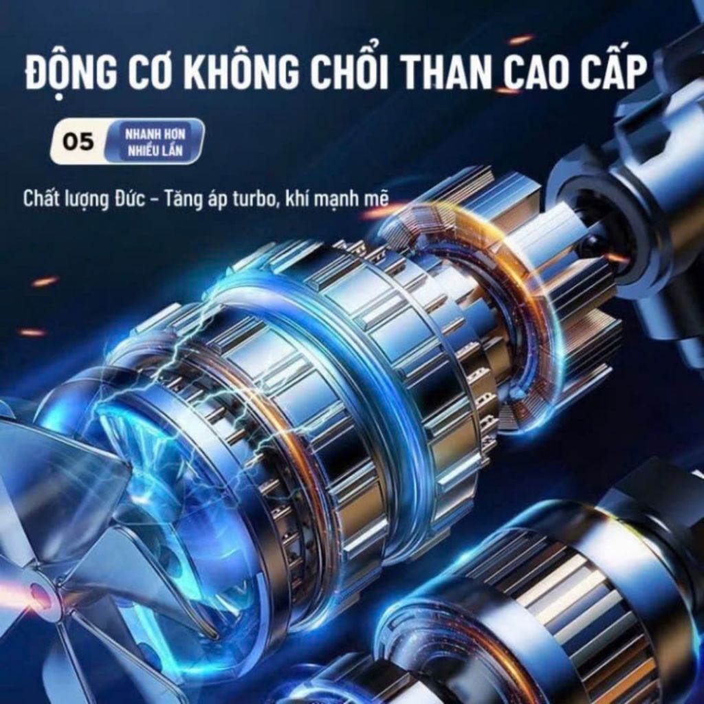 Máy Bơm Lốp Mini ALOHOME Bơm Hơi Cầm Tay Dùng Pin Sạc Cho Ô Tô Xe Máy Xe Đạp Bóng