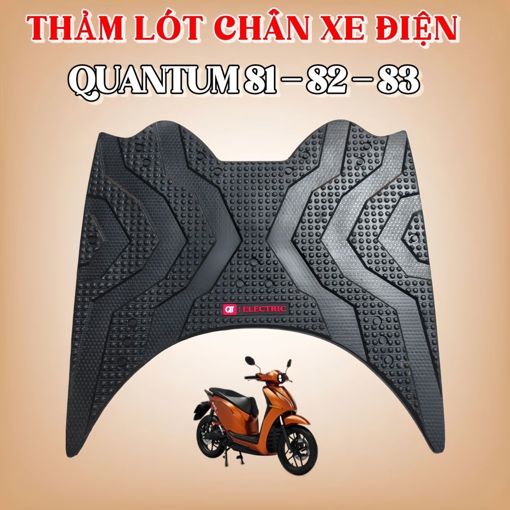 Thảm Lót Chân Xe Máy Quantum S1 S2 S3 Cao Cấp Form Zin – Chống Trượt, Chống Nước, Dễ Vệ Sinh, Bền Đẹp