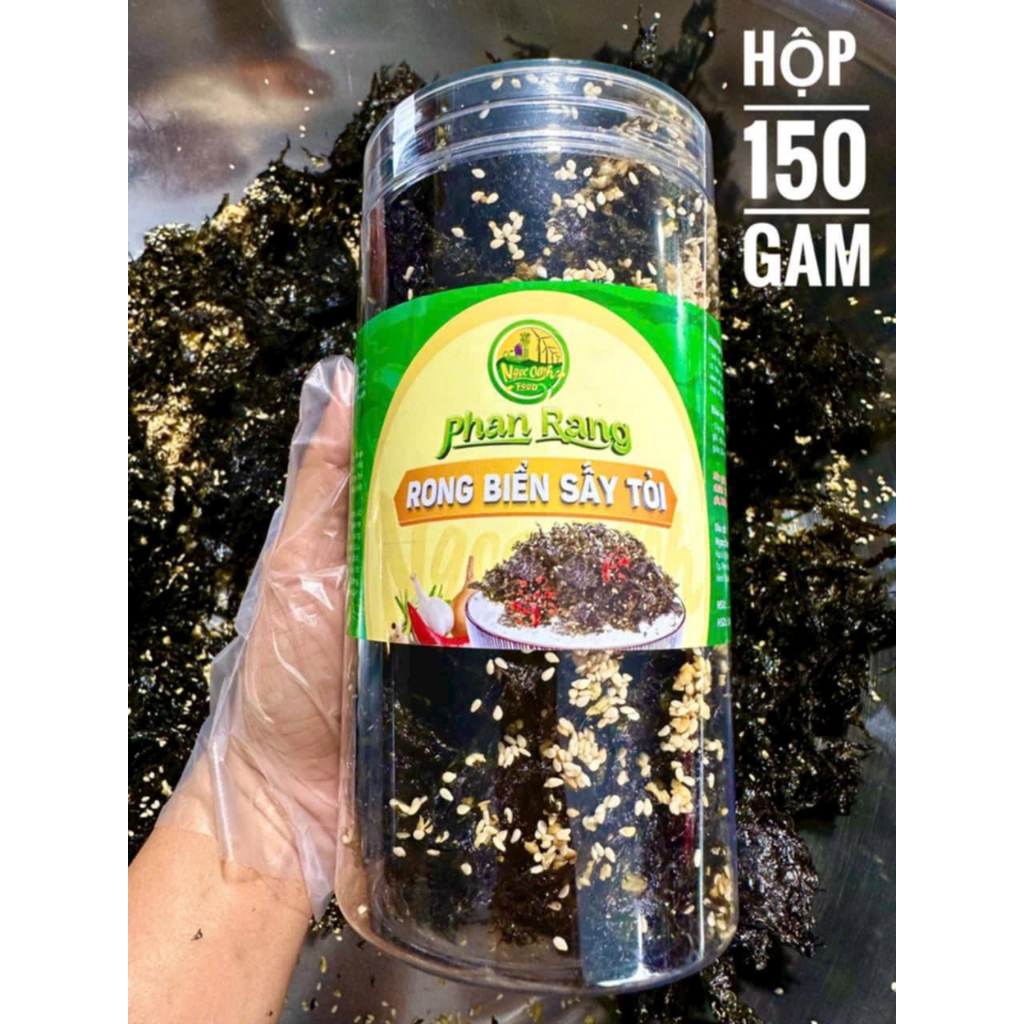Rong Biển Cháy Tỏi mè 150G - Rong biển ăn liền, Rong Biển Trộn Cơm, Ăn Vặt