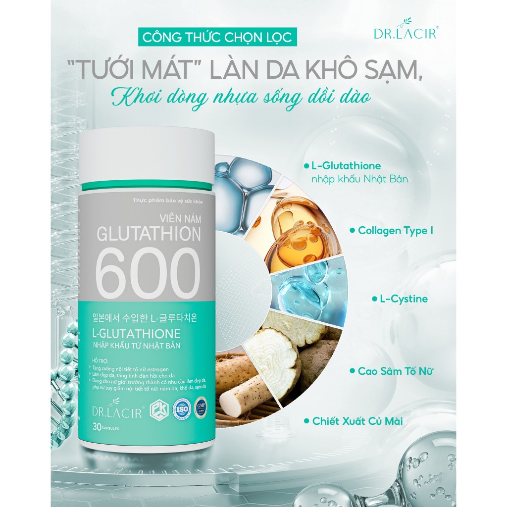viên nám glutathione 600 💥BÙNG NỔ VỚI PHIÊN BẢN “SẮC TÍM THUỶ CHUNG” CỦA VIÊN NÁM GLUTATHION 600  Glutathion 600 tự hào là sản phẩm luôn đứng trong top đầu sản phẩm cải  thiện nám, sức main image 0