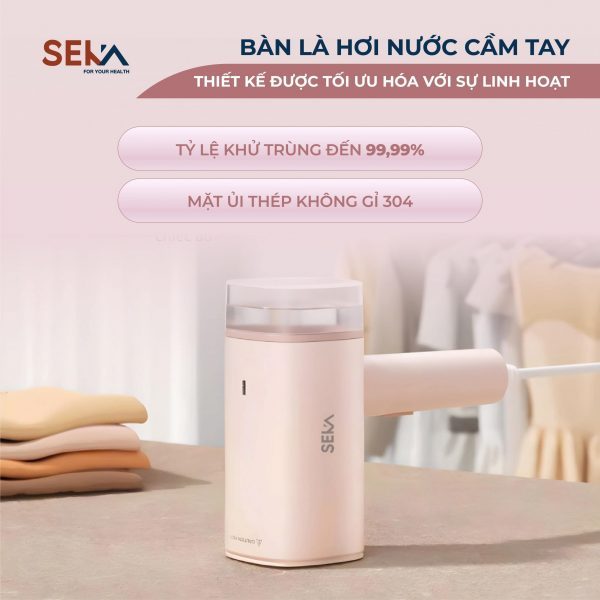 Bàn Là Hơi Nước Cầm Tay Seka SK547 1200W Gấp Gọn Du Lịch Là Nhanh 30 Giây Khử Mùi Diệt Khuẩn