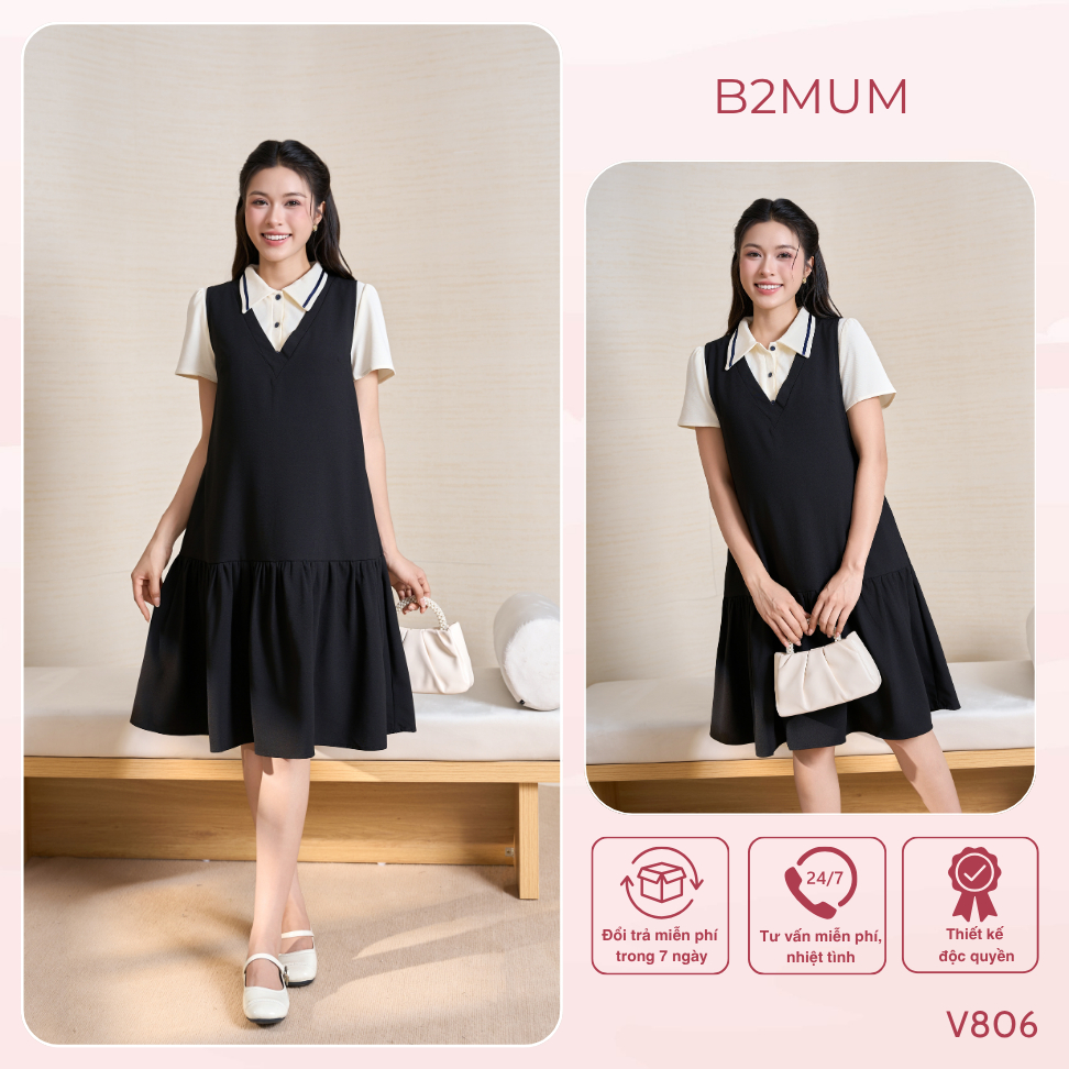 Yếm bầu (không kèm áo) thiết kế Yếm đuôi cá V806 B2MUM