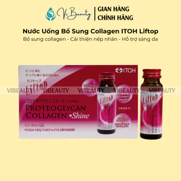 [Quà tặng không bán] Nước Uống Bổ Sung Collagen ITOH Liftop Proteoglycan Collagen Shine Hộp 10 Lọ