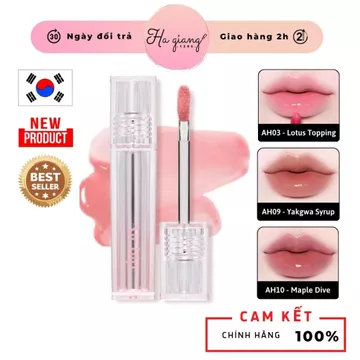 Son Tint Bóng BLACK ROUGE Air Hip Glow Tint AH09–Nâu bánh mật, AH10–Đỏ gạch trầm