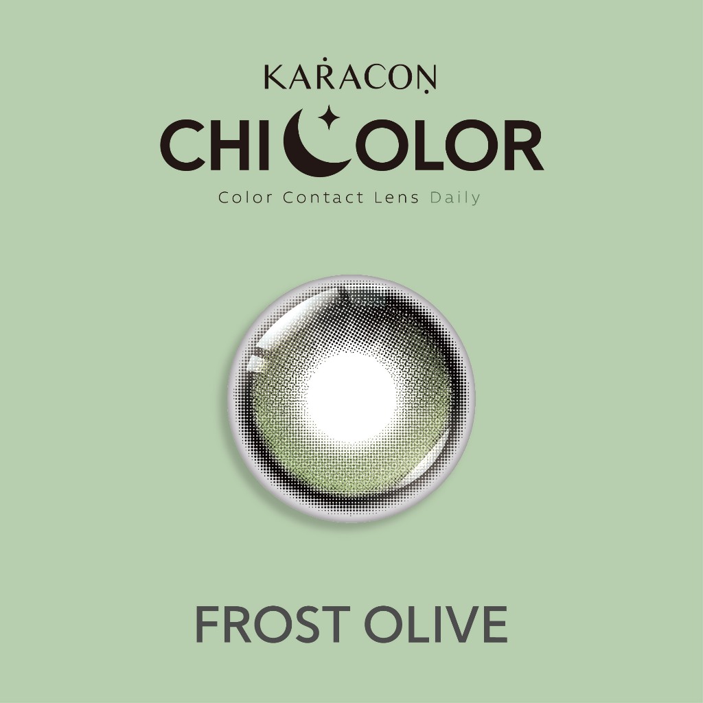 [Lens 1 Ngày] - Lens Highlight Khóa Trục KARACON CHICOLOR - #47 Frost Olive (2 Chiếc)