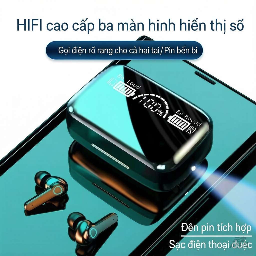 Tai Nghe Không Dây M90 PRO/ M10 / M19 / F9 PRO/ F9-5 / M41 TWS Bluetooth Âm Thanh Nổi Thấp Kèm Hộp Sạc 5.3