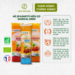 Mì Spaghetti Lứt Hữu Cơ Markal 500g Nhập Khẩu Pháp Chuẩn Organic AB Giàu Dinh Dưỡng Cho Cả Nhà - Natural Market