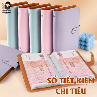 Sổ Tiết Kiệm A6 Nhiều Ngăn – Ví Ngân Sách Quản Lý Chi Tiêu, Túi Zip Đựng Tiền Tiện Lợi