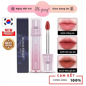 Son Kem Lì Black Rouge Air Fit Velvet Lite Ver 10 A109. Toasty Jujube - Đỏ Nâu Ấm, A110. Holy Oaky - Nâu Gỗ Ấm