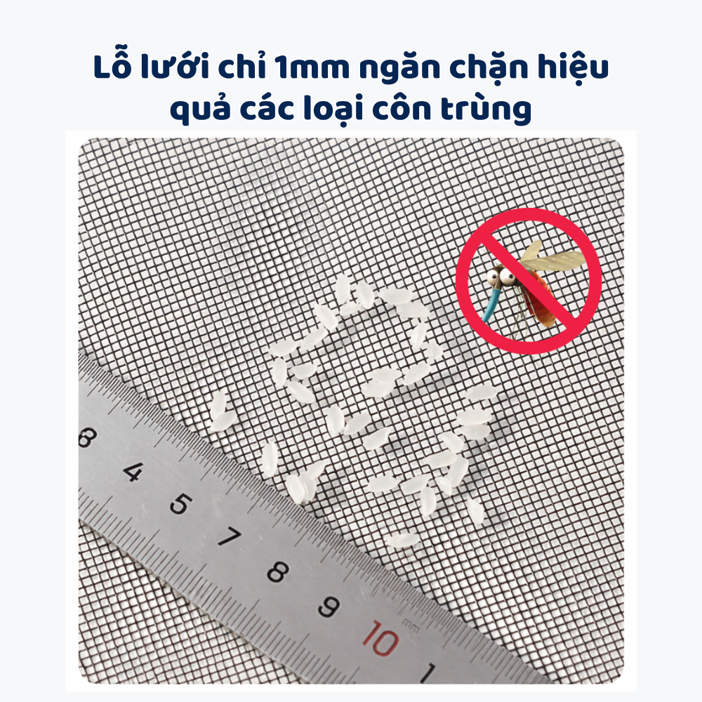 Rèm Cửa Chống Muỗi Nam Châm Tự Đóng – Lưới Chống Côn Trùng Thoáng Khí, Dán Cửa Không Khoan, Màn Chống Muỗi Tiện Lợi