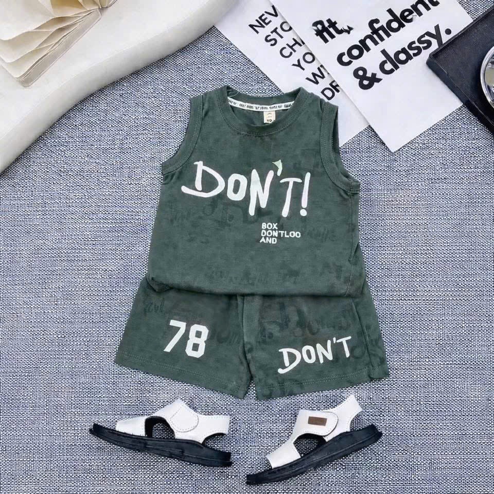 BỘ BA LỖ IN LOANG TRAN THAN 4 MÀU CHO BÉ SIZE 6-18KG