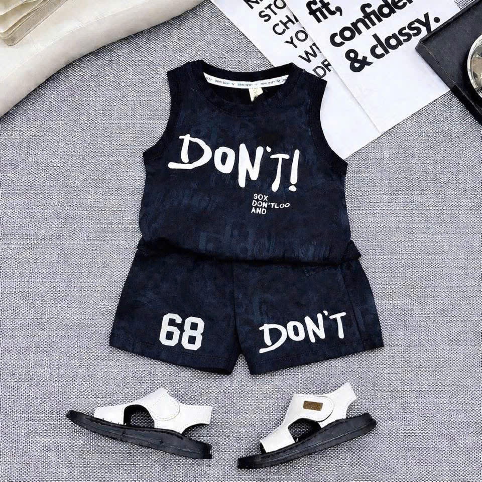 BỘ BA LỖ IN LOANG TRAN THAN 4 MÀU CHO BÉ SIZE 6-18KG