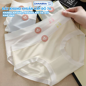 Quần Lót Nữ Cotton Viền Su Màu Pastel Dễ Thương, Quần Chip Nữ Cạp Vừa Ôm Dáng Đáy May Kháng Khuẩn ZANABRA LY03