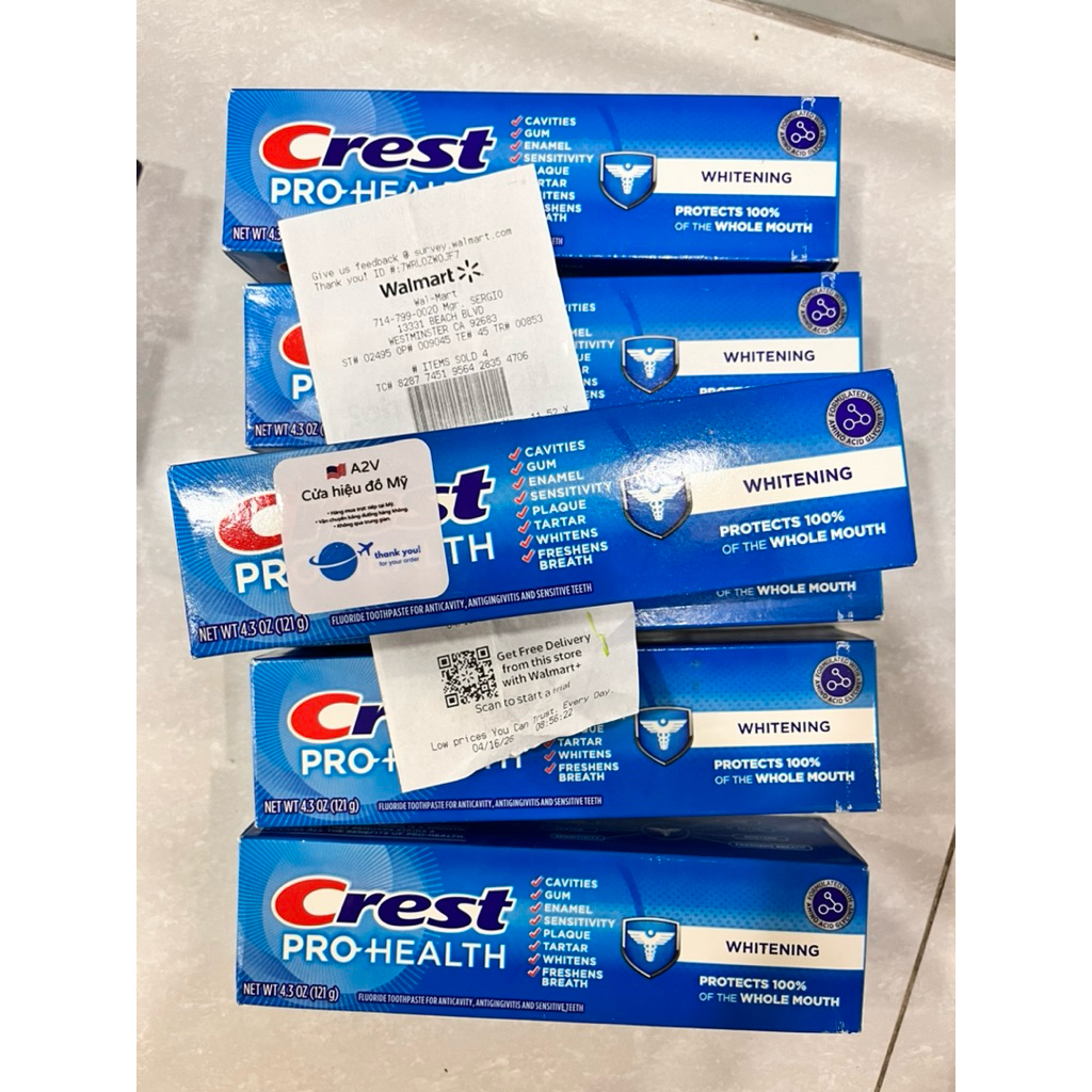 [HÀNG MỸ AIR] KEM ĐÁNH RĂNG CREST MỸ CÁC LOẠI - DATE XA