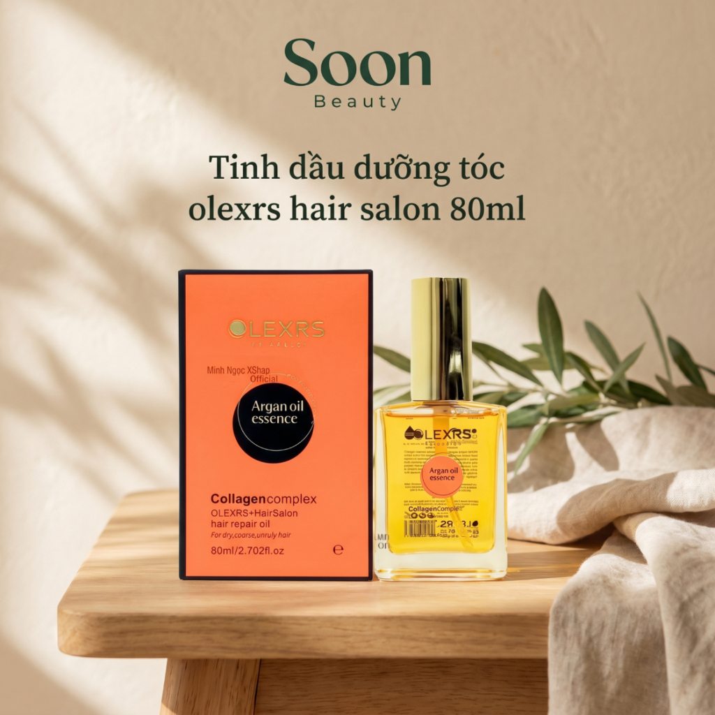 Tinh dầu dưỡng tóc olexrs hair salon 80ml phục hồi, dưỡng ẩm, giúp tóc mềm mượt suôn bóng