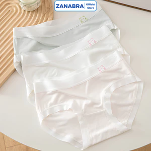 Quầnlót cotton nữ viền su đáy kháng khuẩn, Quần chip nữ thoáng khí thấm hút co giãn 4 chiều ZANABRA LY03