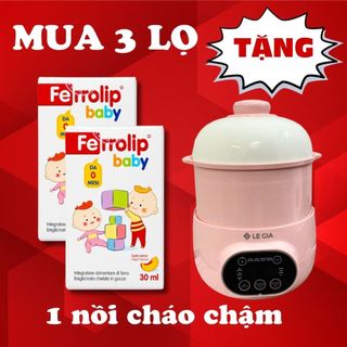 [ Kèm Quà ] Ferrolip Baby (Lọ 30ml) Sắt Hữu Cơ Cho Bé Dạng Nhỏ Giọt Hương Đào Thơm Ngon Cho Bé