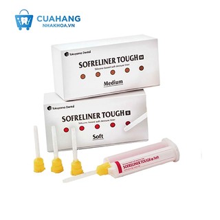 Vật Liệu Đệm Hàm Sofreliner Tough Tokuyama, Êm Ái, Bám Dính Tốt, Đóng gói Soft/Medium