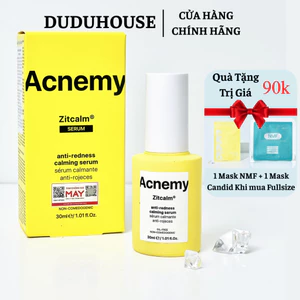 Tinh Chất Acnemy Zitcalm Anti Redness Calming Serum Giảm Đỏ, Làm Dịu Và Phục Hồi Da 30ml Duduhouse