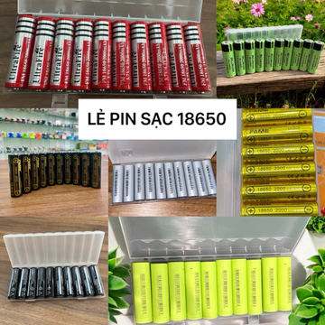 Lẻ 1 viên pin sạc 18650 đủ loại, Có đầu bằng / đầu nhọn tuỳ chọn, Đèn pin đèn pin đèn pin đèn pin đèn pin