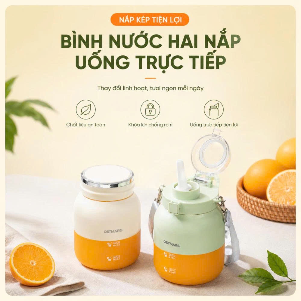 Máy Xay Sinh Tố Ostmars Cầm Tay Tích Điện, Máy Xay Mini Cầm Tay Dung Tích 500ml | BigBuy360 - bigbuy360.vn