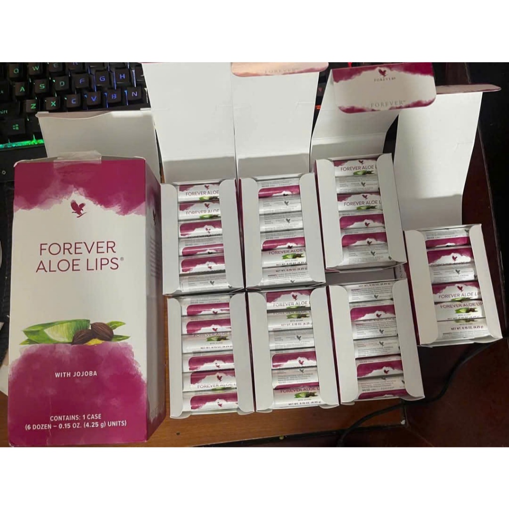 Son Dưỡng Môi (có tem phụ)  #022Flp. Aloe Lips with Jojoba. Giữ Ẩm, Làm Mềm, Dưỡng Hồng Môi Tự Nhiên. 4.25g