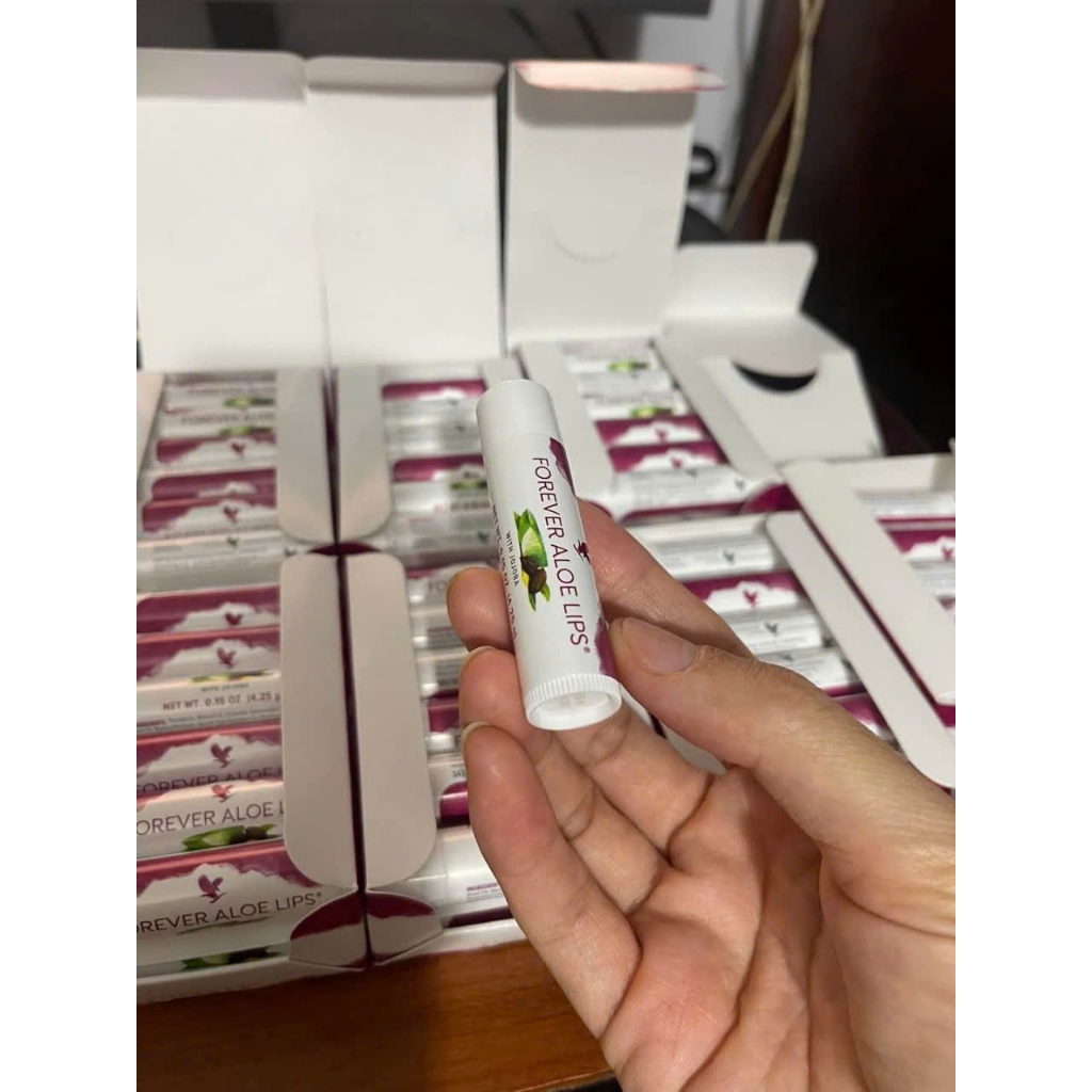 Son Dưỡng Môi (có tem phụ)  #022Flp. Aloe Lips with Jojoba. Giữ Ẩm, Làm Mềm, Dưỡng Hồng Môi Tự Nhiên. 4.25g