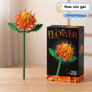 Set Đồ chơi lắp ráp 16 hộp hoa,chậu cây mini trang trí đẹp