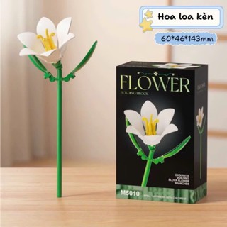 Set Đồ chơi lắp ráp 16 hộp hoa,chậu cây mini trang trí đẹp