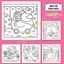 Bộ tranh tô màu cho bé với 43 trang chủ đề COZY FRIENDS phong cách Kawaii dễ thương COZY13