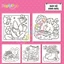 Bộ tranh tô màu cho bé với 43 trang chủ đề COZY FRIENDS phong cách Kawaii dễ thương COZY13