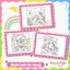 Bộ tranh tô màu cho bé với 43 trang chủ đề COZY FRIENDS phong cách Kawaii dễ thương COZY13