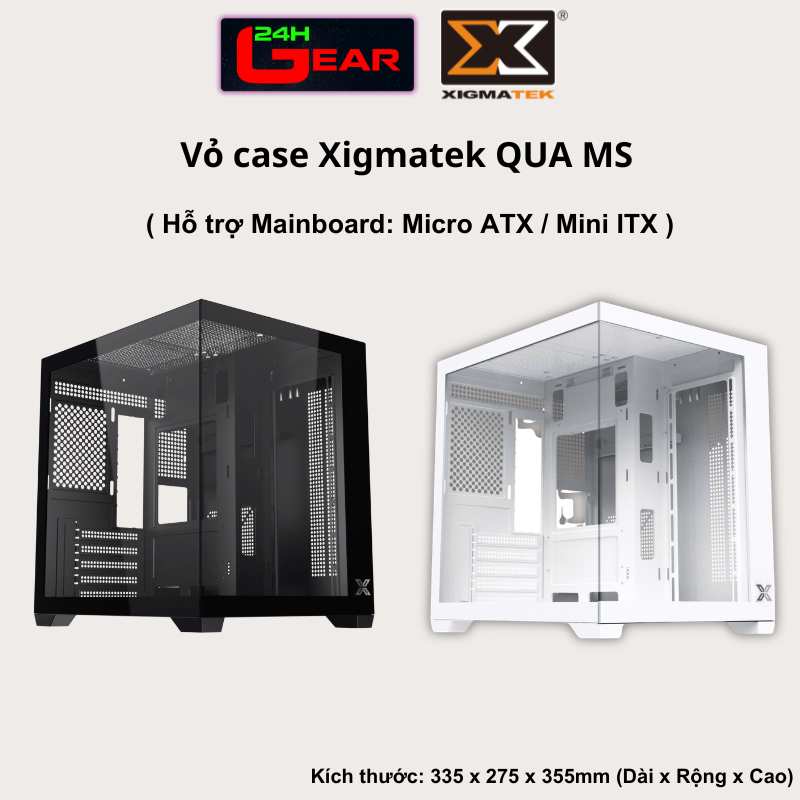 Vỏ Case máy tính XIGMATEK AQUA MS ARCTIC ( Hỗ trợ Main Micro ATX / Mini ITX) | BigBuy360 - bigbuy360.vn