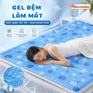 Đệm Gel Làm Mát Mùa Hè, Lạnh Không Điện, Chống Thấm PVC Cao Cấp, Giảm Nhiệt Khi Ngủ HomeMate