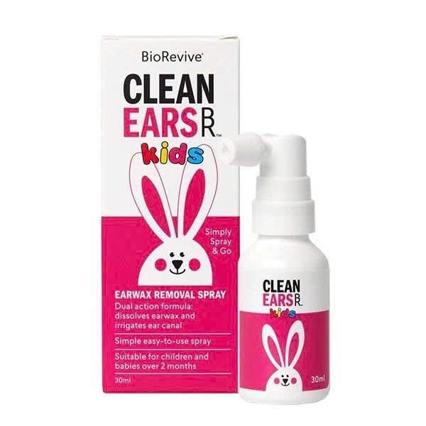 Xịt Clean Ears Kids Tan Ráy Tai 30ml Làm  Sạch Tai Cho Bé | BabyMall&Care