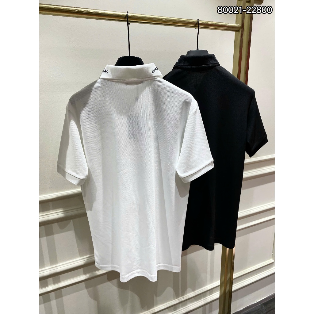 ÁO polo nam cổ tròn họa tiết tay ngắn phong cách trẻ trung chuẩn from