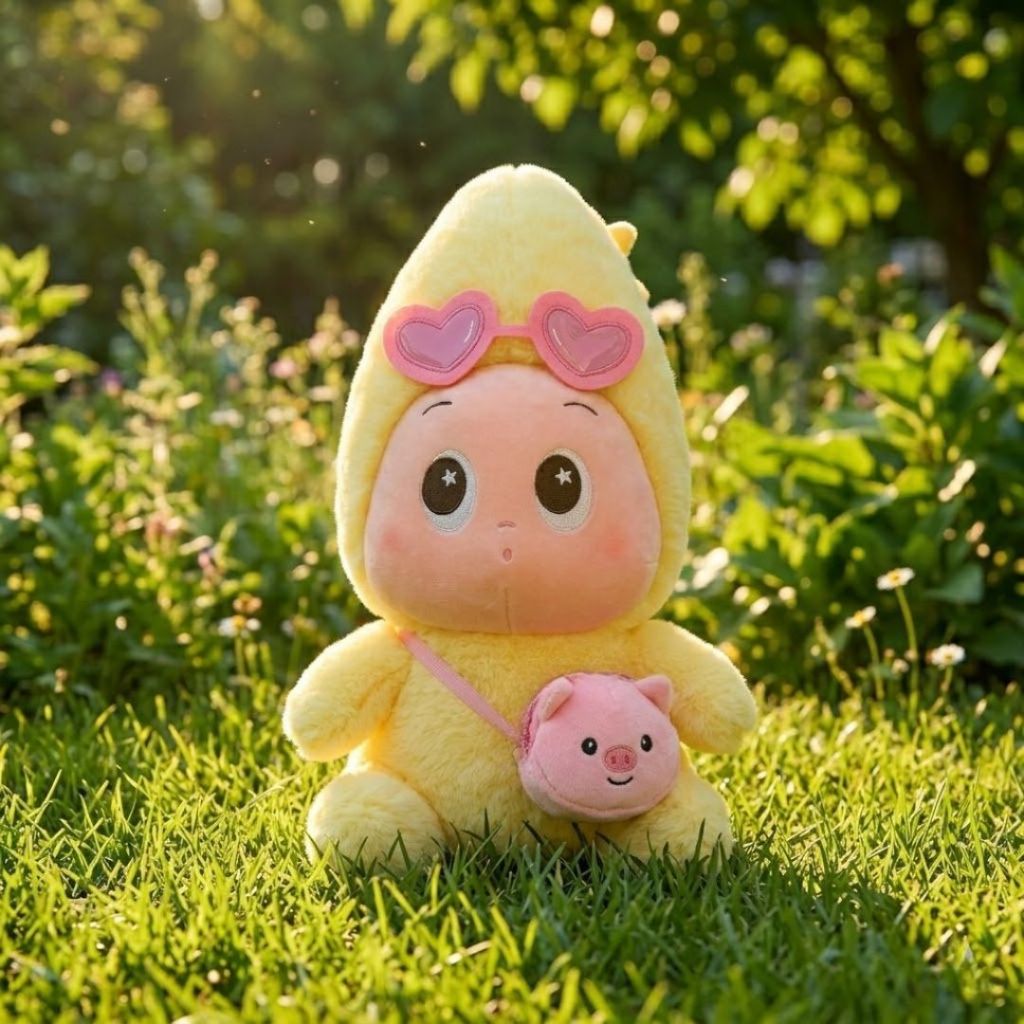 Gấu Bông Bé Ngôi Sao Twinkle Đeo Túi,Đeo Phao Heo Đáng Yêu, Thú Nhồi Bông Hoạt Hình Twinkle Little Star Quà Tặng Cho Bé