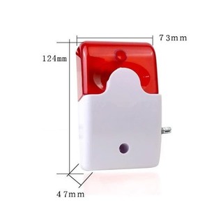 Còi Hú Báo Động Có Đèn Báo Hiệu DC12v. Có Nút Tăng Giảm Âm Lượng