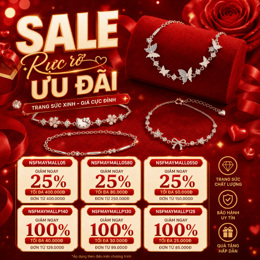 Lắc tay đôi Mặt trăng & Mặt trời charm bạc S925 , vòng tay đôi bạc s925 không gỉ IMOON072