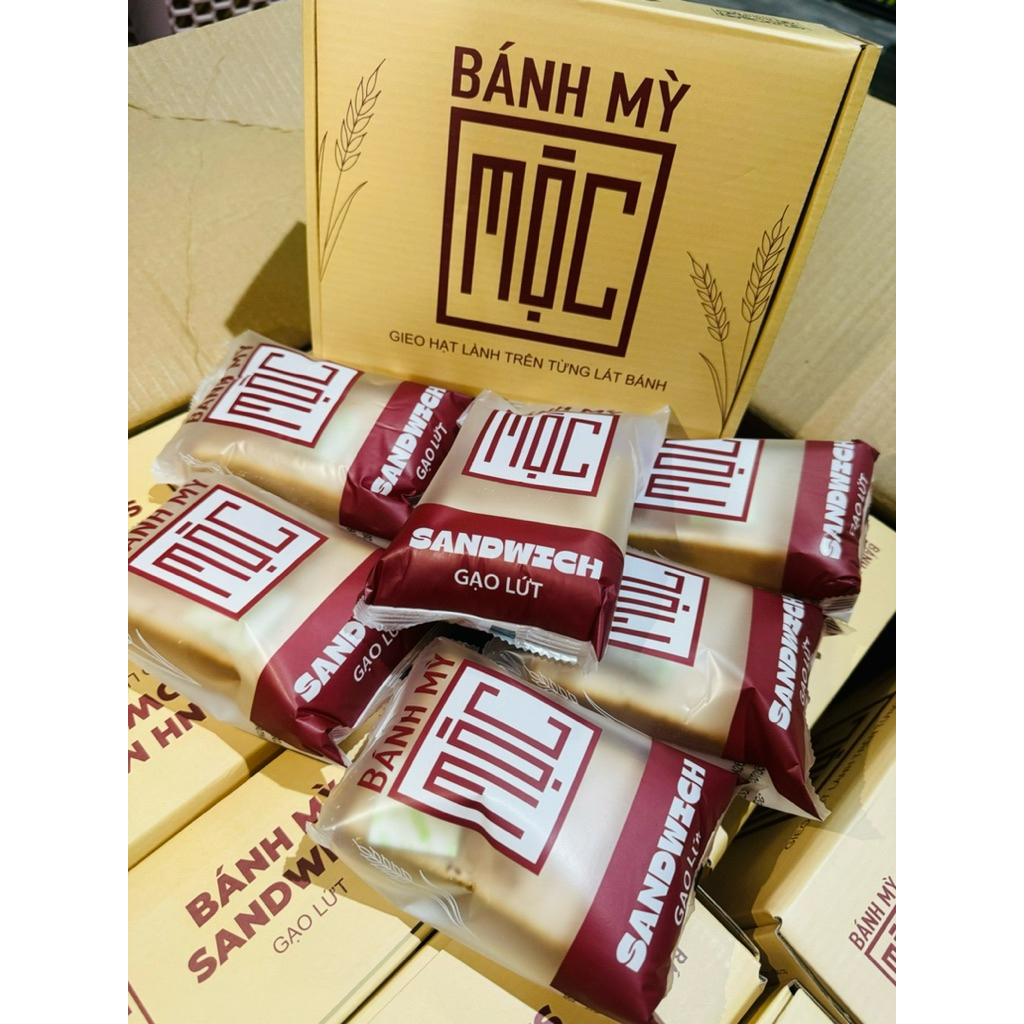 BÁNH MÌ ĂN KIÊNG GẠO LỨT- chuẩn healthy - tiểu đường hộp 6 gói 12 lát