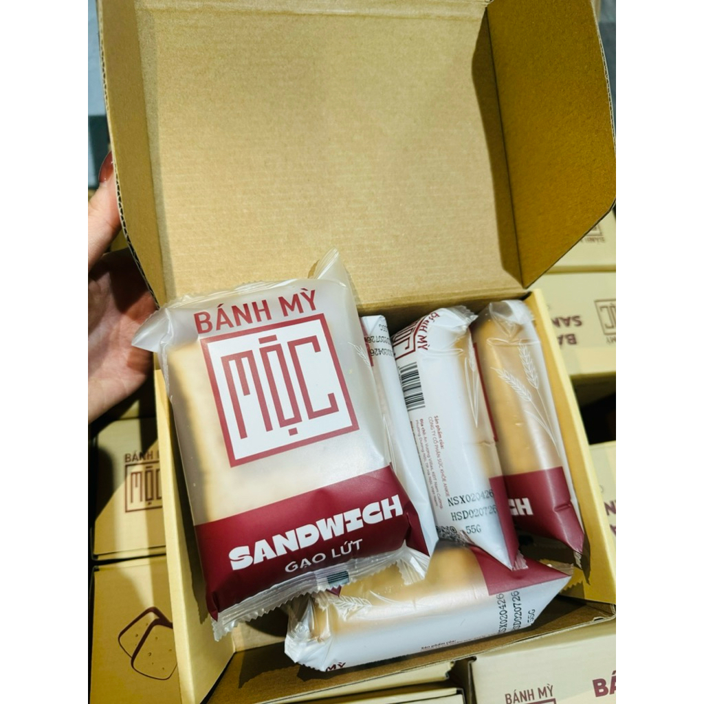 BÁNH MÌ ĂN KIÊNG GẠO LỨT- chuẩn healthy - tiểu đường hộp 6 gói 12 lát