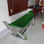 [TRỌN BỘ] KHUNG VÕNG INOX CHÂN VUÔNG- KHUNG PHI 40+ KÈM LƯỚI BẢN TO   - BH 12 THÁNG- HÀNG VIỆT NAM SX VÕNG XẾP — ảnh 1