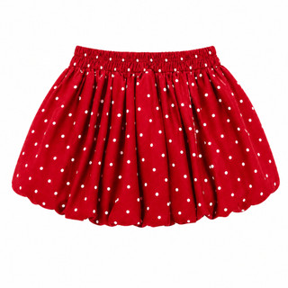 Chân Váy Nữ Bí Ngô Chấm Bi (Dài 35Cm) Có Quần Bảo Hộ Chất Thun WCV020