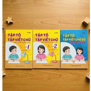 Sách - Bộ 3 cuốn Tập Tô Tập Viết Chữ, Số và Học Toán - Hành Trang Cho Bé Tự Tin Vào Lớp 1 - Ndbooks